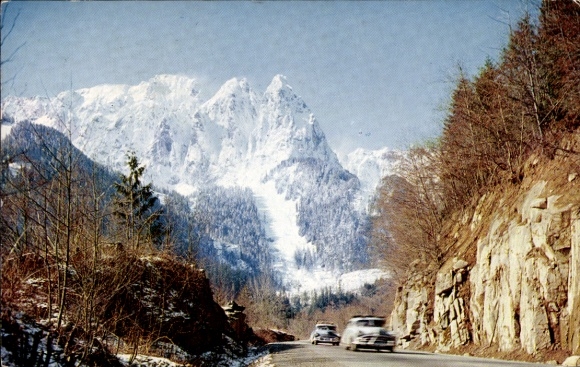 Postcard Washington USA, Mount Index, Stevens Pass