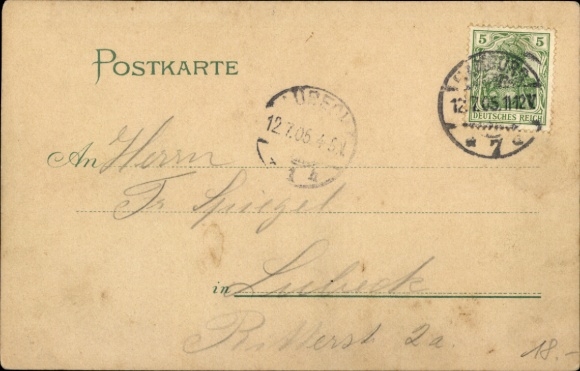 Chromo-Litho Hamburg Nord Fuhlsbüttel, Landhaus zum Grünen Jäger
