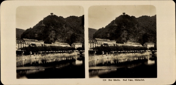 Stereo photo Bad Ems an der Lahn, Bäderlei