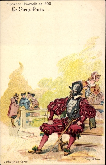 Artysta lito Robida, Le vieux Paris, Expo 1900, L'Officier de Garde