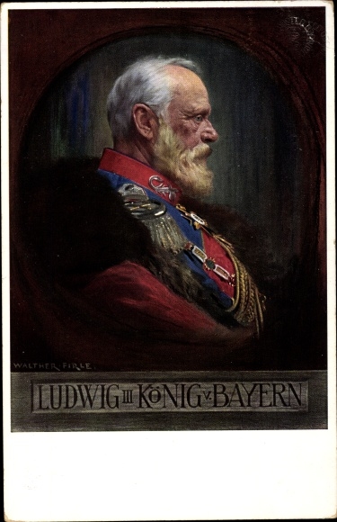 Artist PC Firle, Walther, King Ludwig III. of Bavaria, portrait