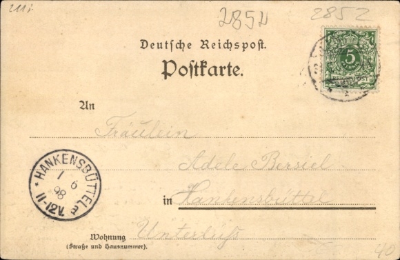 Chromo-Litho Drangstedt Geestland, town views, spa house