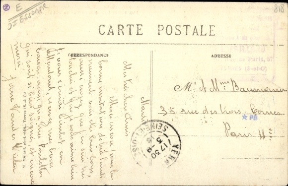 Ak Yerres Essonne, Rue de l&#39;Abbaye