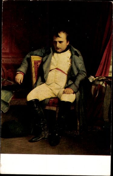 Artist Postcard Delaroche, Napoleon Bonaparte, portrait