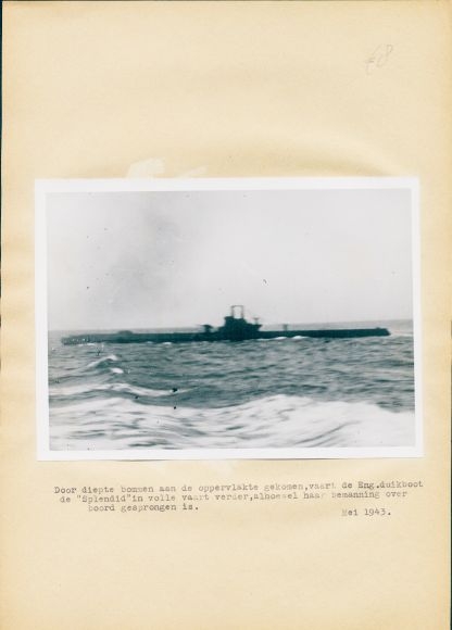 Foto Britisches Unterseeboot Splendid, Mai 1943