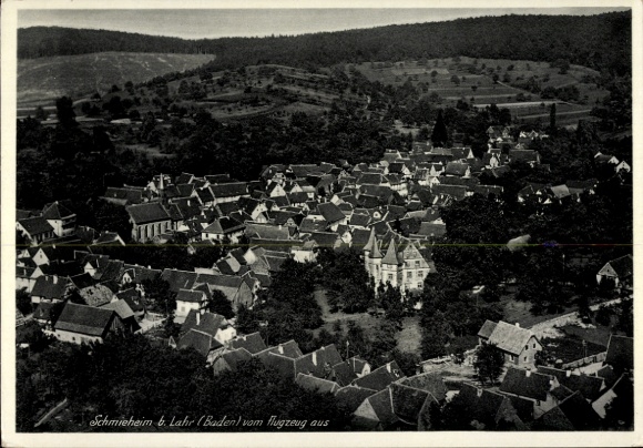 Postcard Schmieheim Kippenheim in Ortenaukreis, aerial photograph