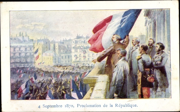 KP artysty Paryż, Proclamation de la République française z 4 września 1870