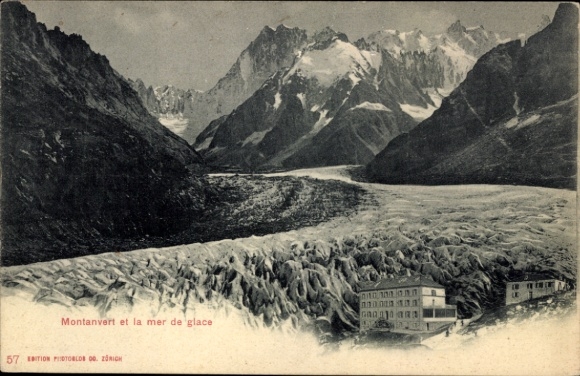 Ak Gletscher Montanvert, Mont Blanc