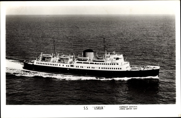 Ak Stoom boot SS Lisieux, SNCF