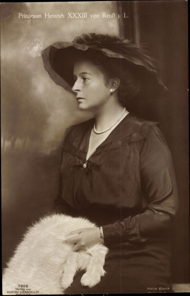 Ak Prinzessin Heinrich XXXIII von Reuss j. L., Prinzessin Viktoria Margarete von Preußen