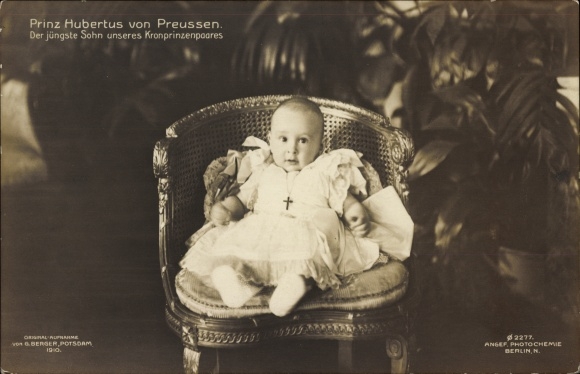 Ak Prinz Hubertus von Preußen, Jüngster Hohenzoller, PH Berlin 2276