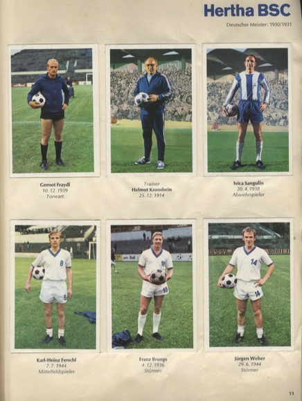 Bundesliga 1968/69 football pictures, Bergmann, 324 collectible pictures, 1969