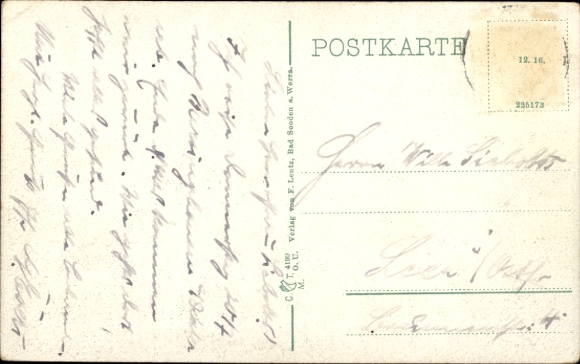 Postcard Rimbach Bornhagen in Eichsfeld, Hanstein Castle