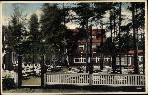 Postcard Dresden North Wilschdorf, Cafe Waldesruh
