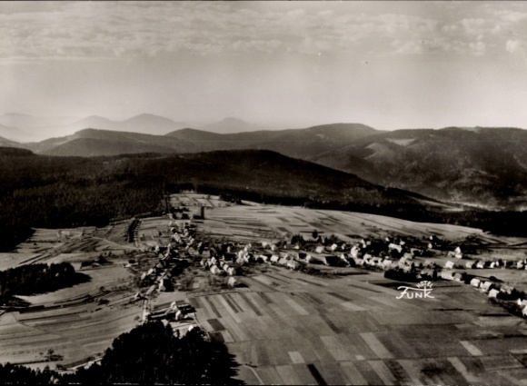 Postcard Dobel in the Black Forest, aerial photograph