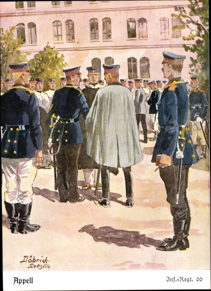 KP artysty Döbrich-Steglitz, Appell, Inf Regt 66
