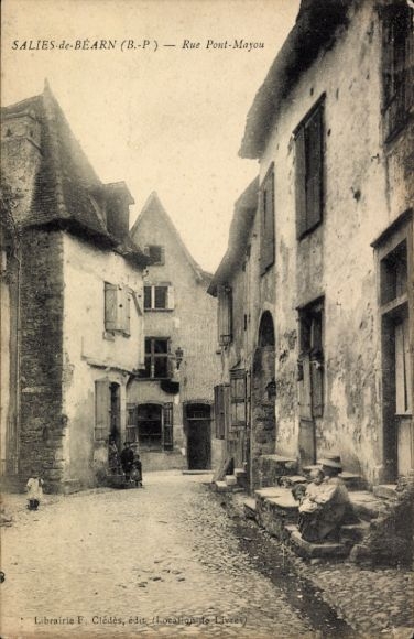 Ak Salies de Béarn Pyrénées Atlantiques, Rue Pont-Mayou