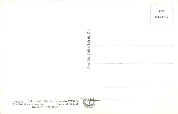 Postcard Berlin Köpenick Schmöckwitz, aerial photograph