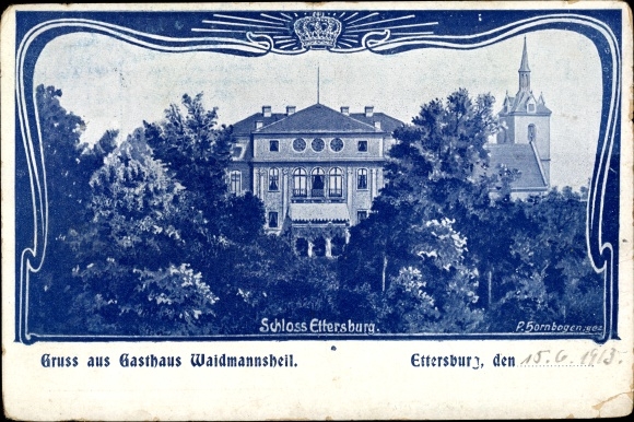 Artist PC Hornbogen, P., Ettersburg in Thuringia, Inn Waidmannsheil