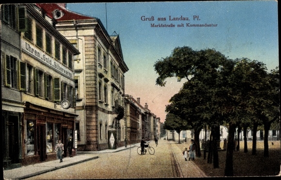 PC Landau in der Pfalz, Marktstraße with commander&#39;s office