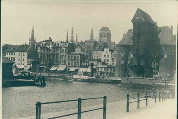 Photo Gdańsk Gdańsk, Crane, Water feature, City view, Steamboat