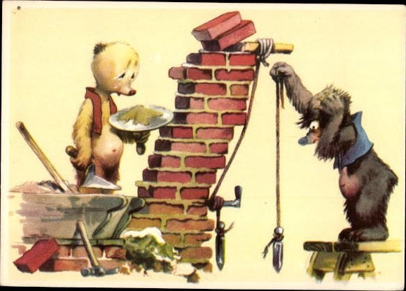 10 Artists Postcard Salac, Humanized Animals, Sports, Hunting, Bicycle, Professions