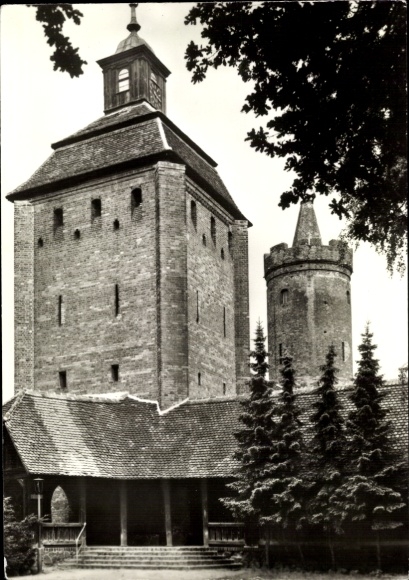Postcard Bernau near Berlin, Steintor, baroque, defensive architecture, photo by Joachim Fritz, Berlin