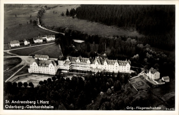 KP Sankt Andreasberg Braunlage w Górnym Harzu, Oderberg-Gebhardsheim, zdjęcie lotnicze