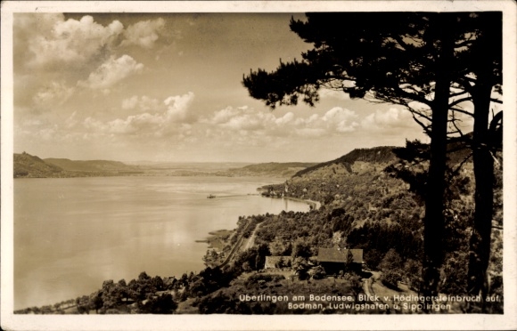 Krajowy stempel pocztowy Bonndorf Überlingen (Jezioro Bodeńskie), 4 czerwca 1941 na pocztówce Überlingen