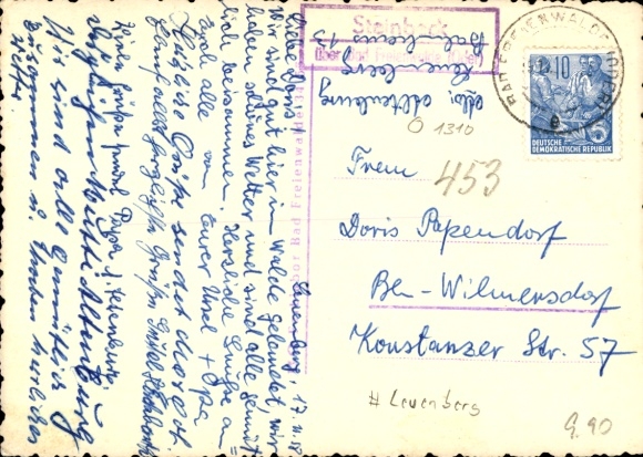 Photo Postcard Leuenberg in der Mark, street, houses