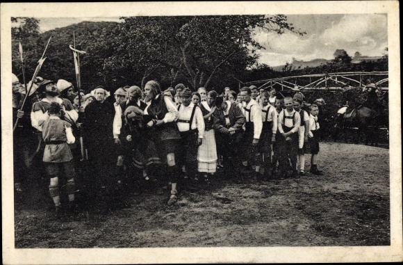 PC Tecklenburg in North Rhine-Westphalia, German local festival 1924, knight costumes, costumes