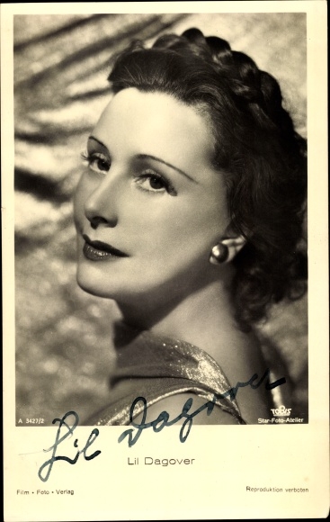 Postcard Actress Lil Dagover, Tobis Film, portrait