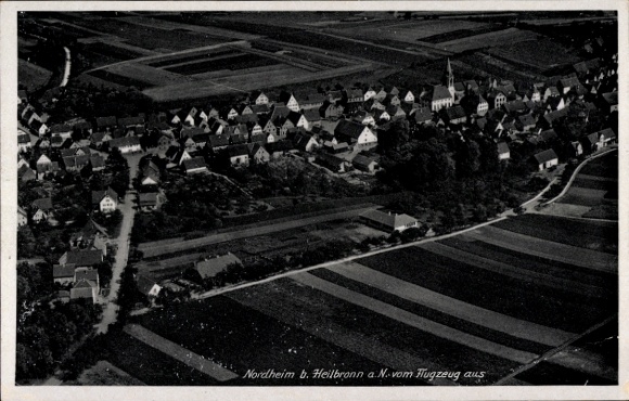 Postcard Nordheim am Neckar, Nordheim b. Heilbronn aN from the plane