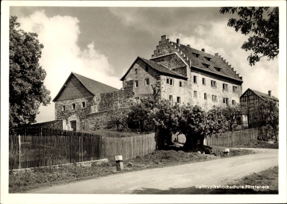 Postcard Fürsteneck Eiterfeld in Hesse, Adult Education Center