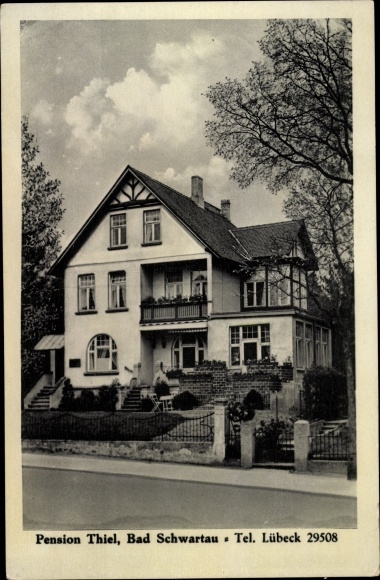 Postcard Bad Schwartau in Holstein, Pension Thiel