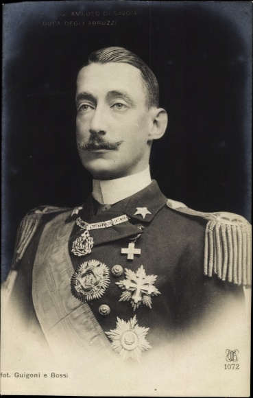 Postcard Luigi Amedeo of Savoy-Aosta, duke der Abruzzen, portrait