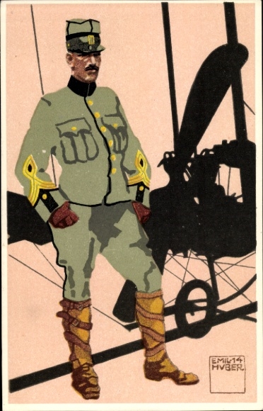 Artist Postcard Emmerich, H., Field Uniform, New Ordinance, 7th Engineer Adjutant, Non-Commissioned Officer