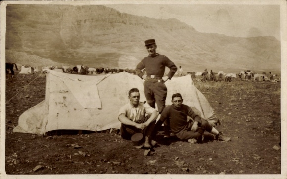 Foto Ak Mitglieder der Fremdenlegion im Manöver in Ain-el-Hour, 1937