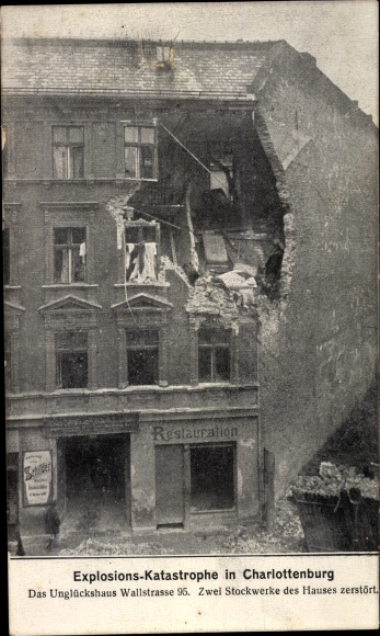 PC Berlin Charlottenburg, explosion, Wallstraße 95, restoration