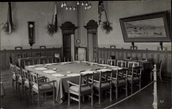 Photo Postcard Locarno Kanton Tessin Schweiz, Hall of the Locarno Conference 1925