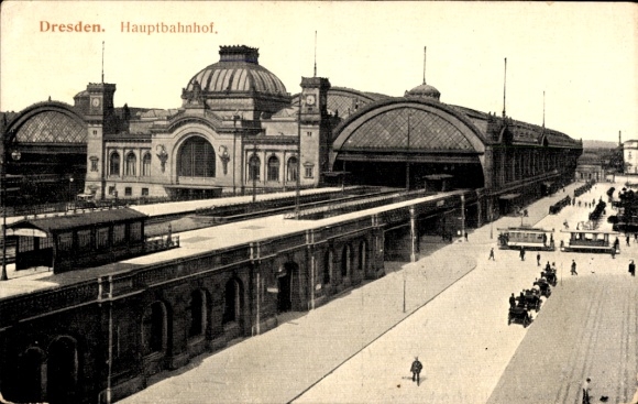 Ak Dresden Altstadt, Hauptbahnhof