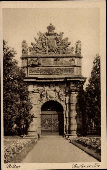 Postwaardestukken Briefkaart Szczecin Stettin Pommeren, Berliner Tor