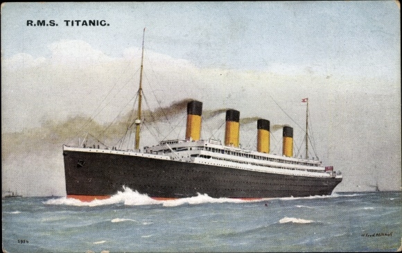 Künstler Ak Dampfer Titanic, White Star Line