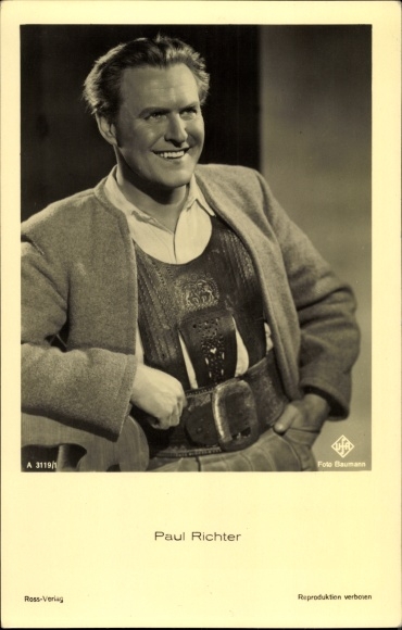 Postcard Actor Paul Richter, Portrait, Ross 3119/1