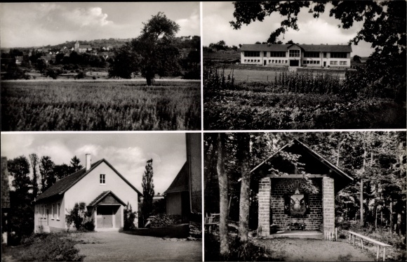 Ak Sulzbach Billigheim in Baden, Panorama, Ortspartie