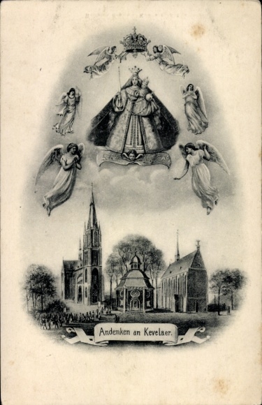 Postcard Kevelaer am Niederrhein, Church, Chapel of Grace, Image of the Virgin Mary