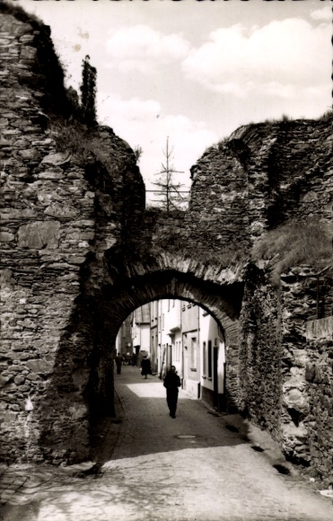 Postcard Boppard am Rhein, Binger Tor