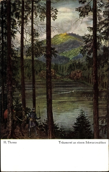 Artist PC Thoma, H., dreaming on a Black Forest lake