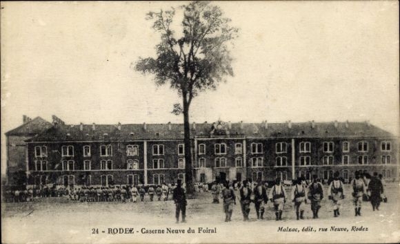 Ak Rodez Aveyron, Caserne Neuve du Foiral