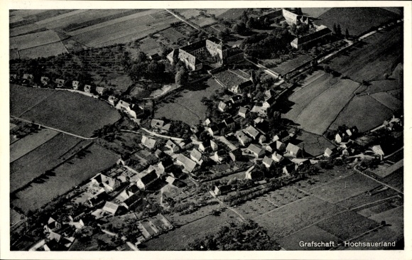 Ak Grafschaft Schmallenberg im Sauerland, Fliegeraufnahme